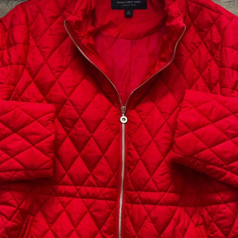 Marc New York Vibrant Red Outerwear L. - Picture 2 of 7